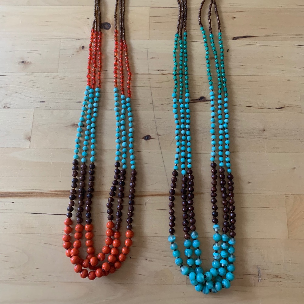 Two beaded necklaces